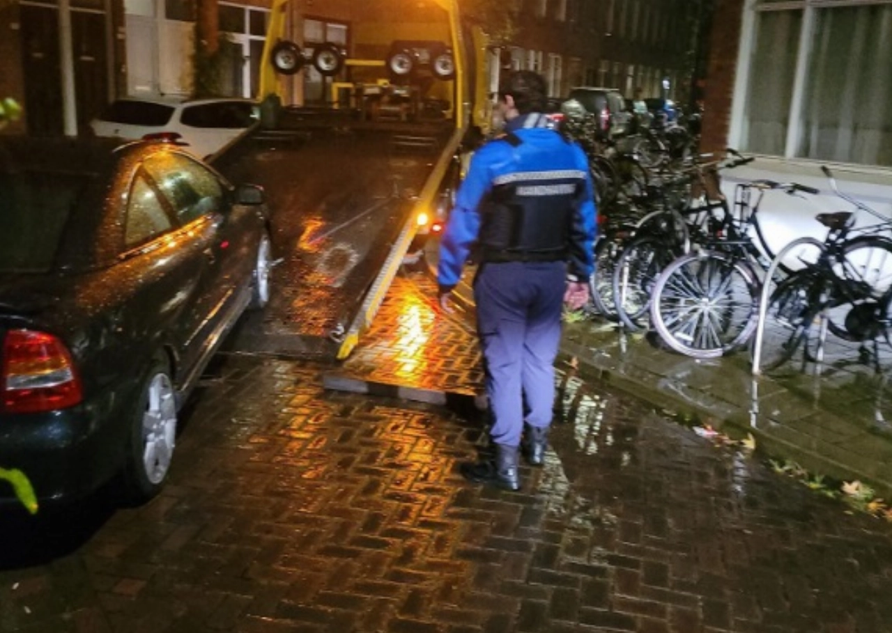 Auto weggesleept vanwege verlopen kenteken