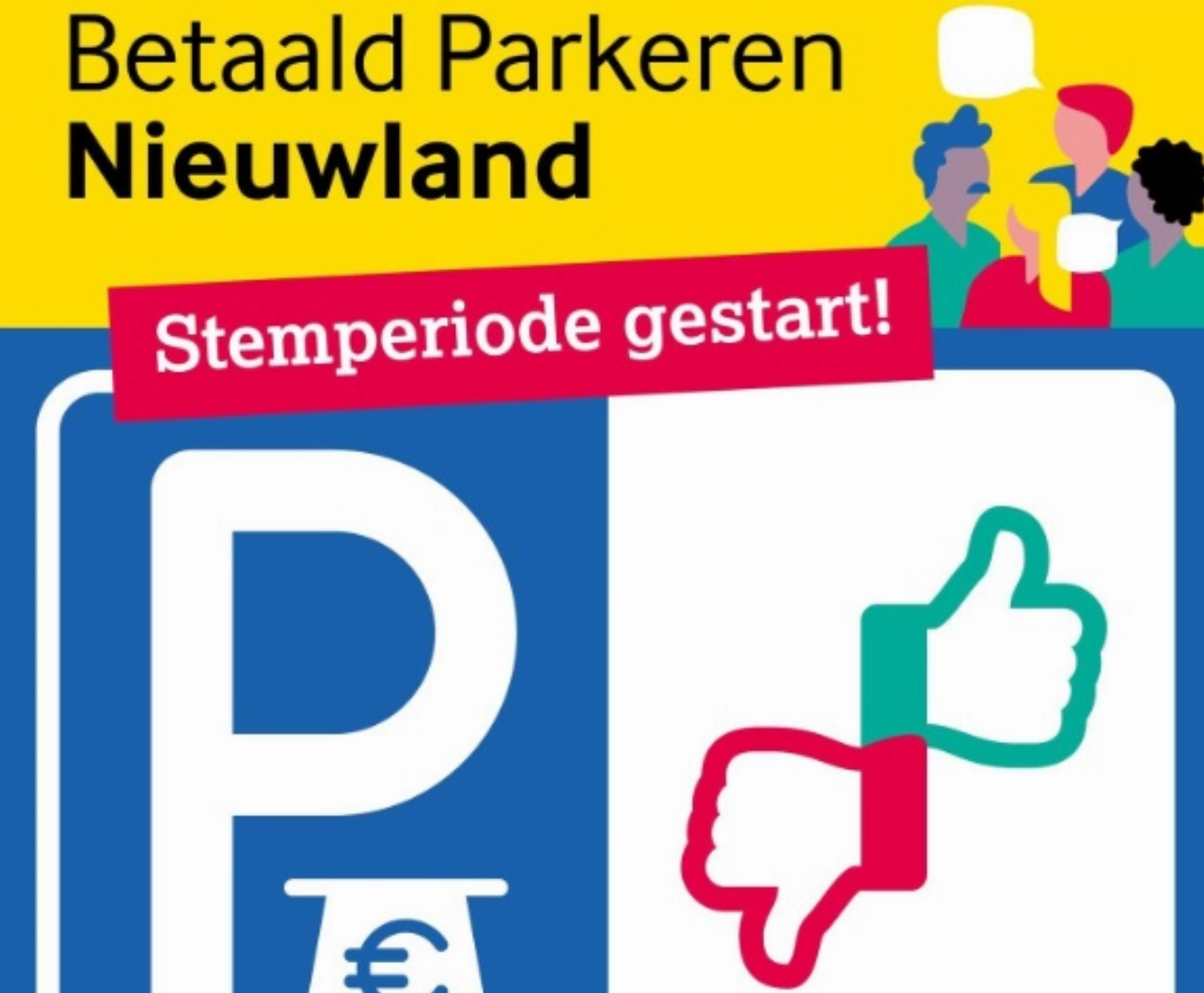 Stemmen voor betaald parkeren Nieuwland