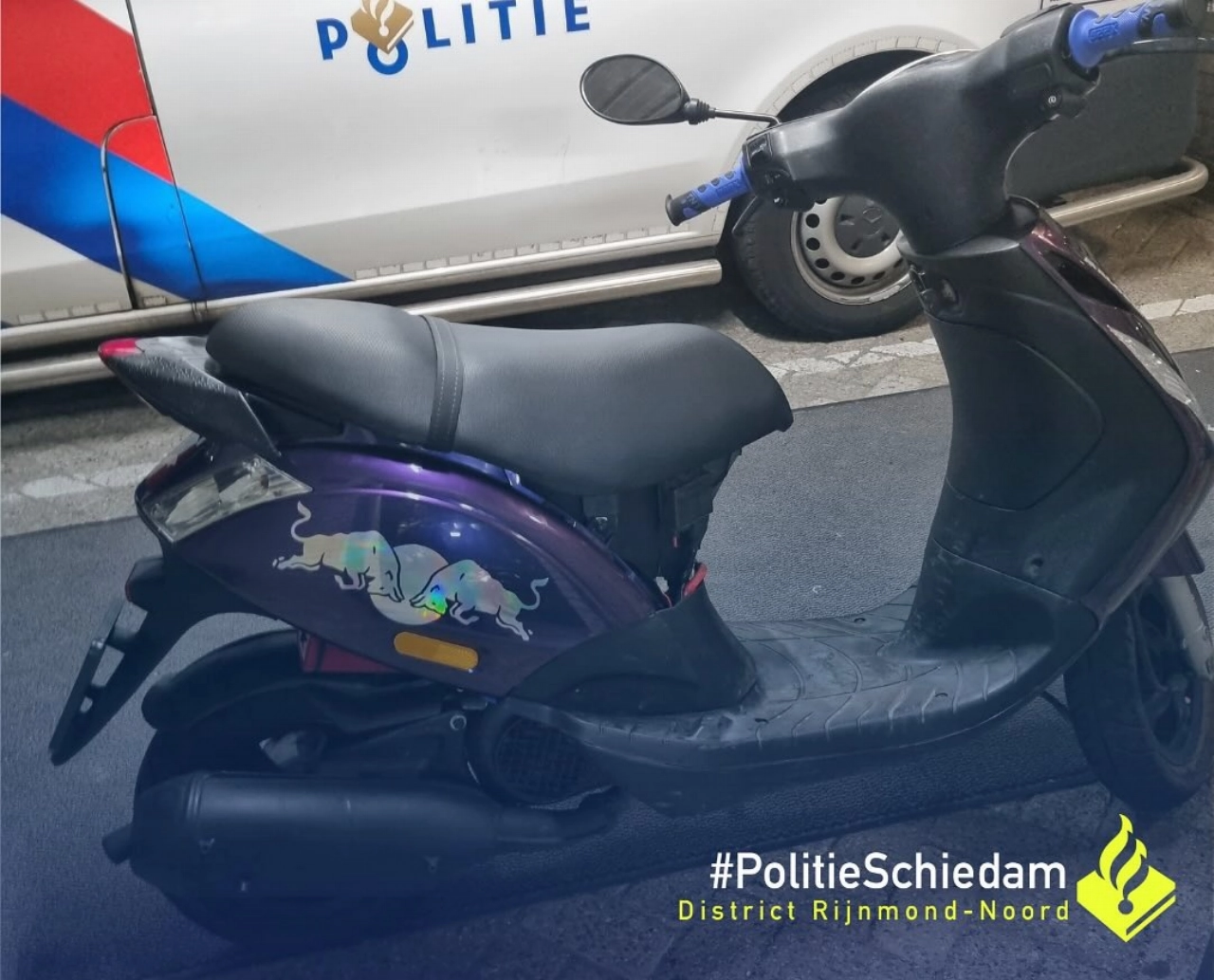 115 kilometer per uur op de 'bromfiets'