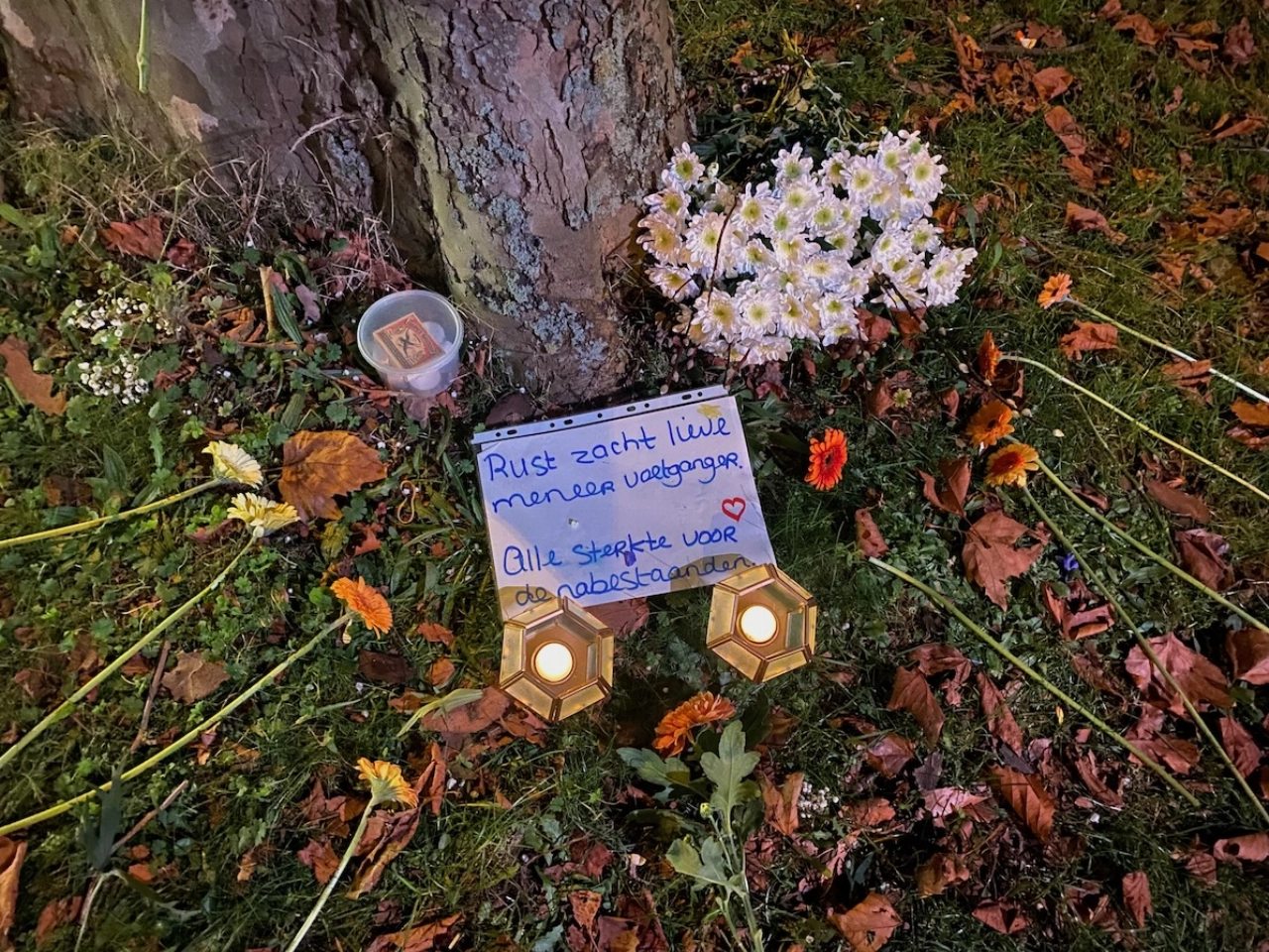 Ontroerende groet aan overleden man op BK-laan