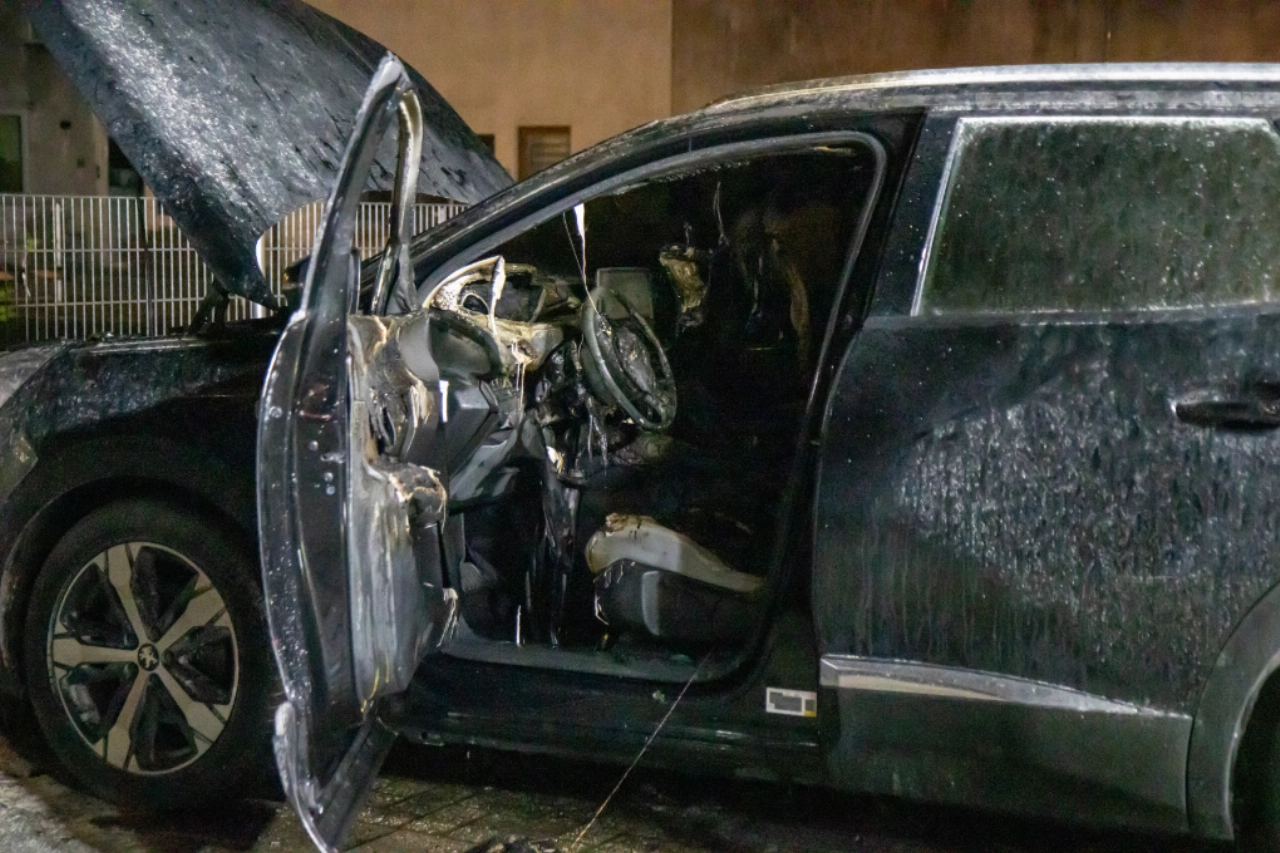 Autobrand mogelijk aangestoken