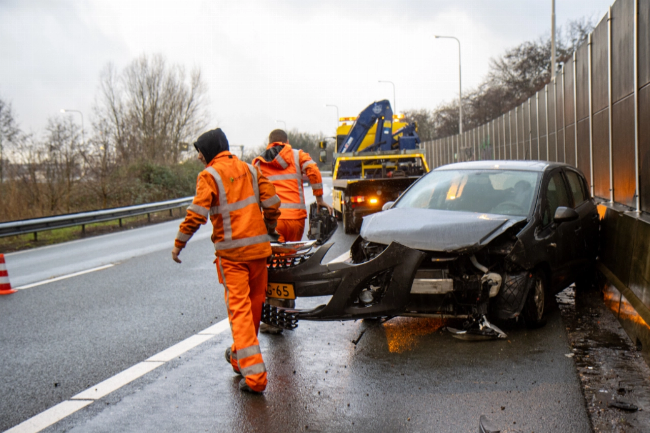 Auto uit de bocht