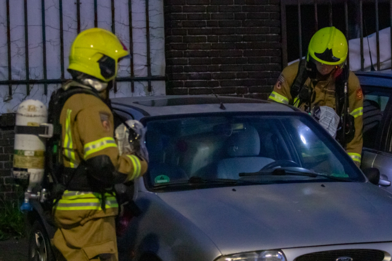 Drugsafval achtergelaten in spookauto