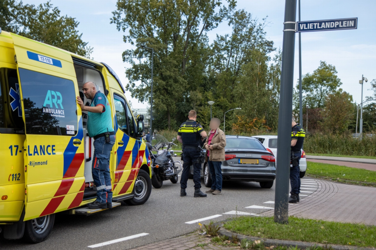 Motorrijder aangereden bij ziekenhuis