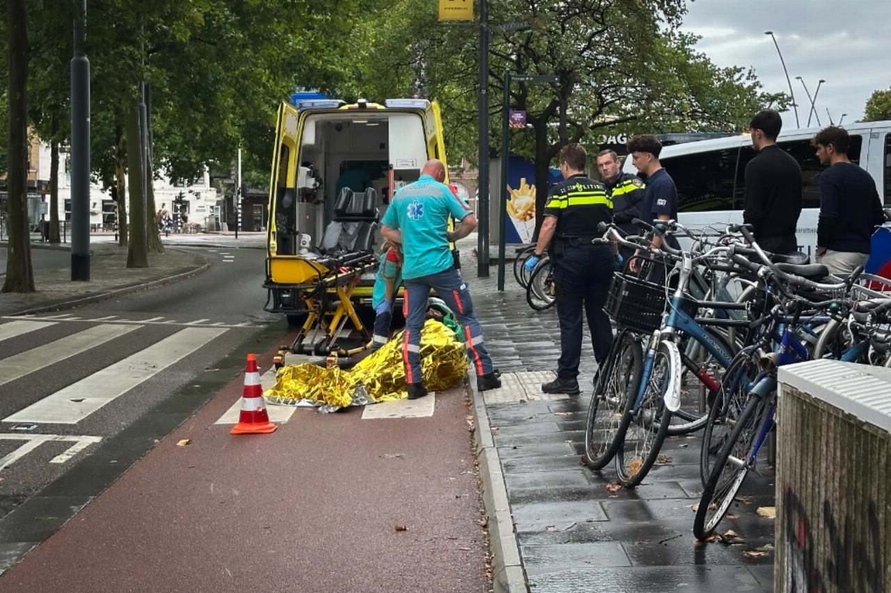 Maaltijdbezorger onderuit