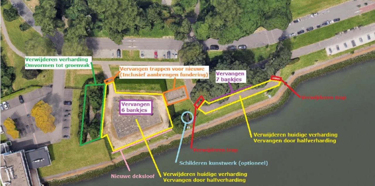 Plateau Maasboulevard in nieuw jasje