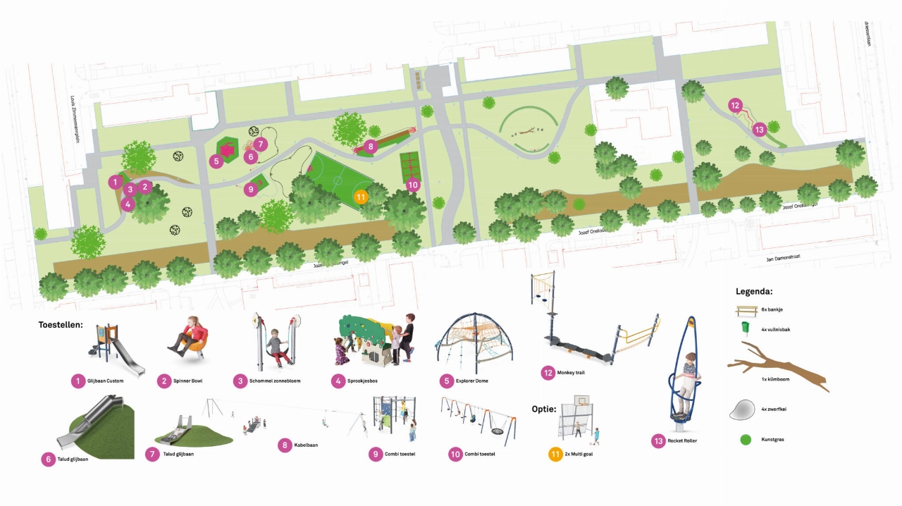 Stem mee over speelplek Jozef Oreliosingel