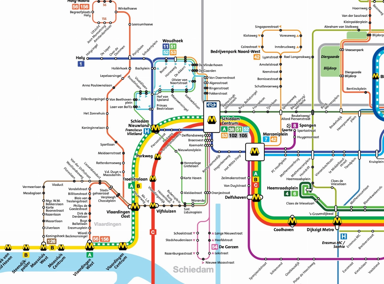 RET begint maandag met vakantiedienstregeling