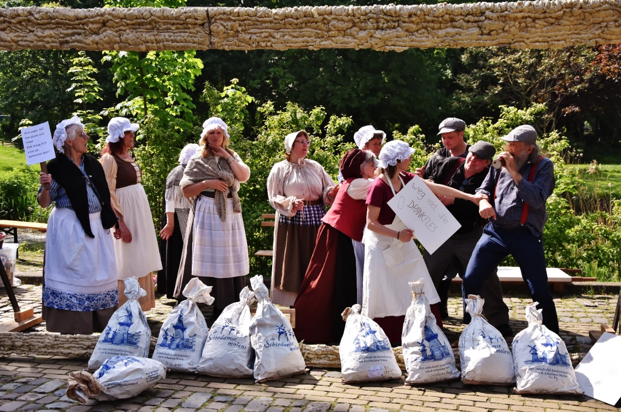 Levend lint tussen de molens