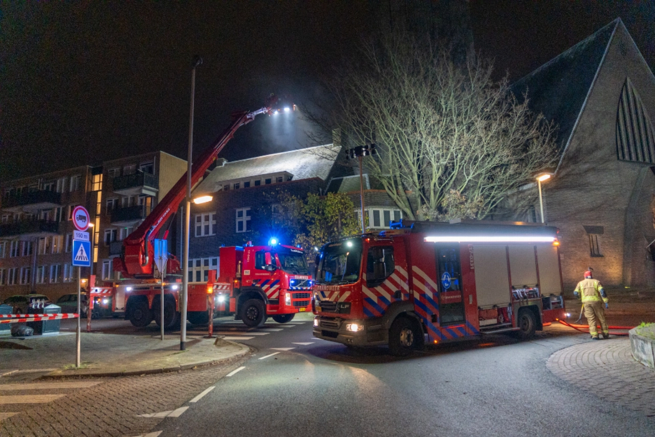 Zeer grote brand in Heilig Hartkerk Lekstraat