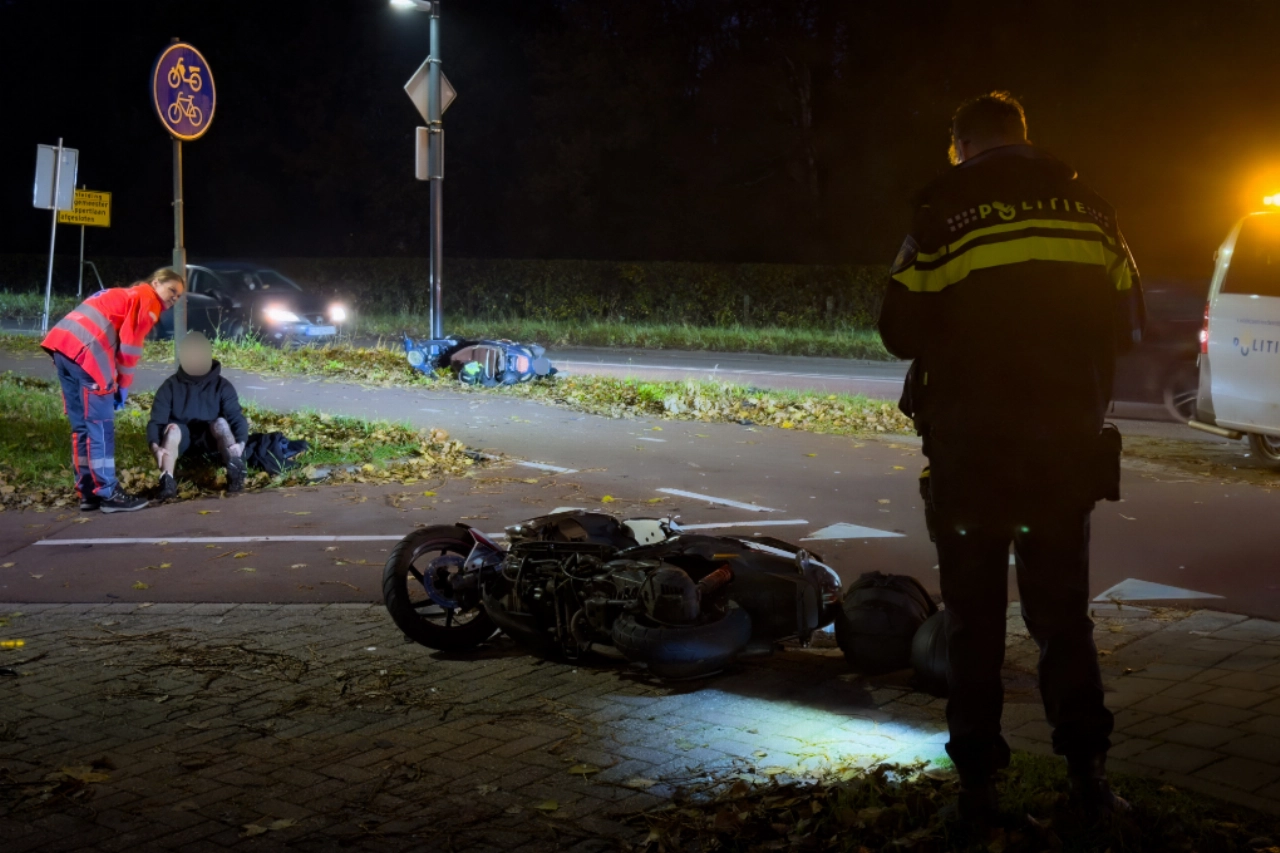 Scooterrijders tegen elkaar