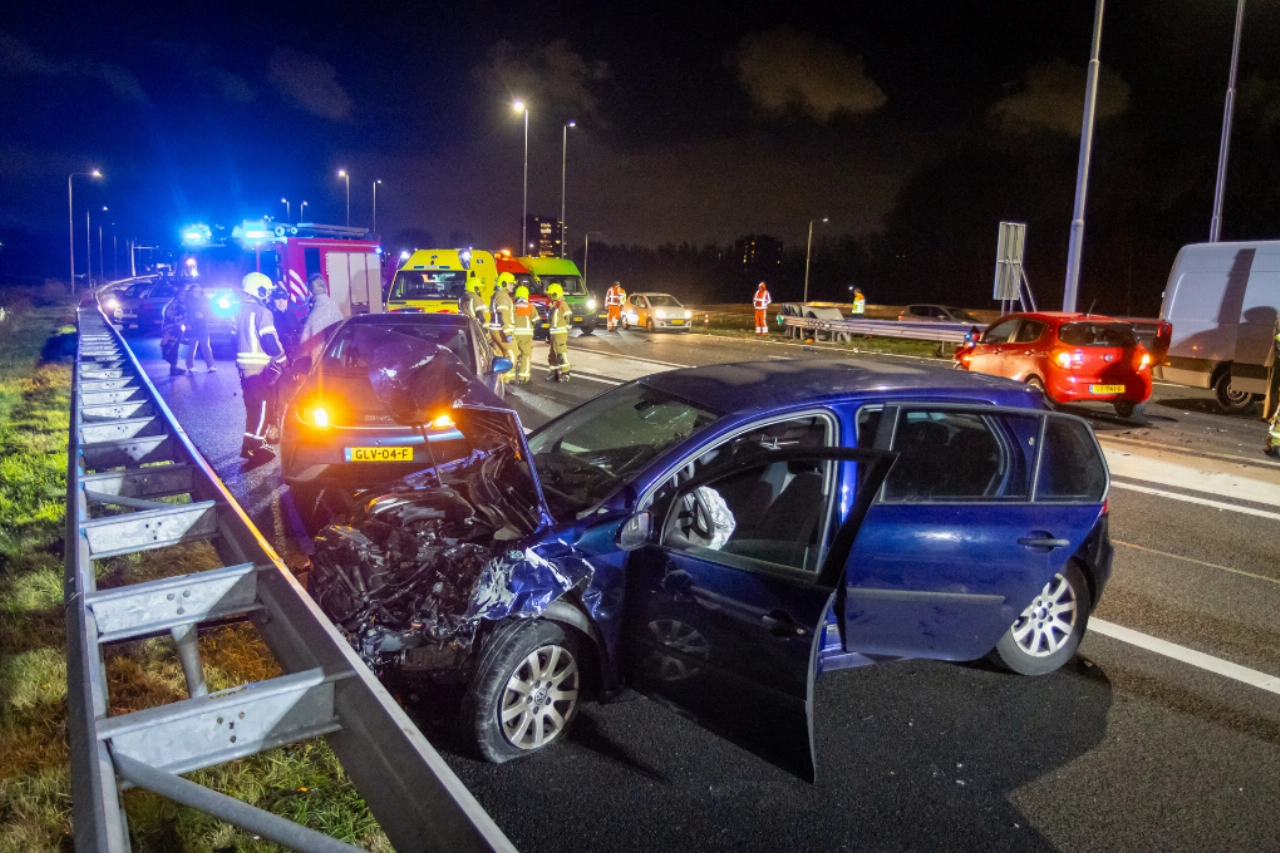 A20 afgesloten na ongeval