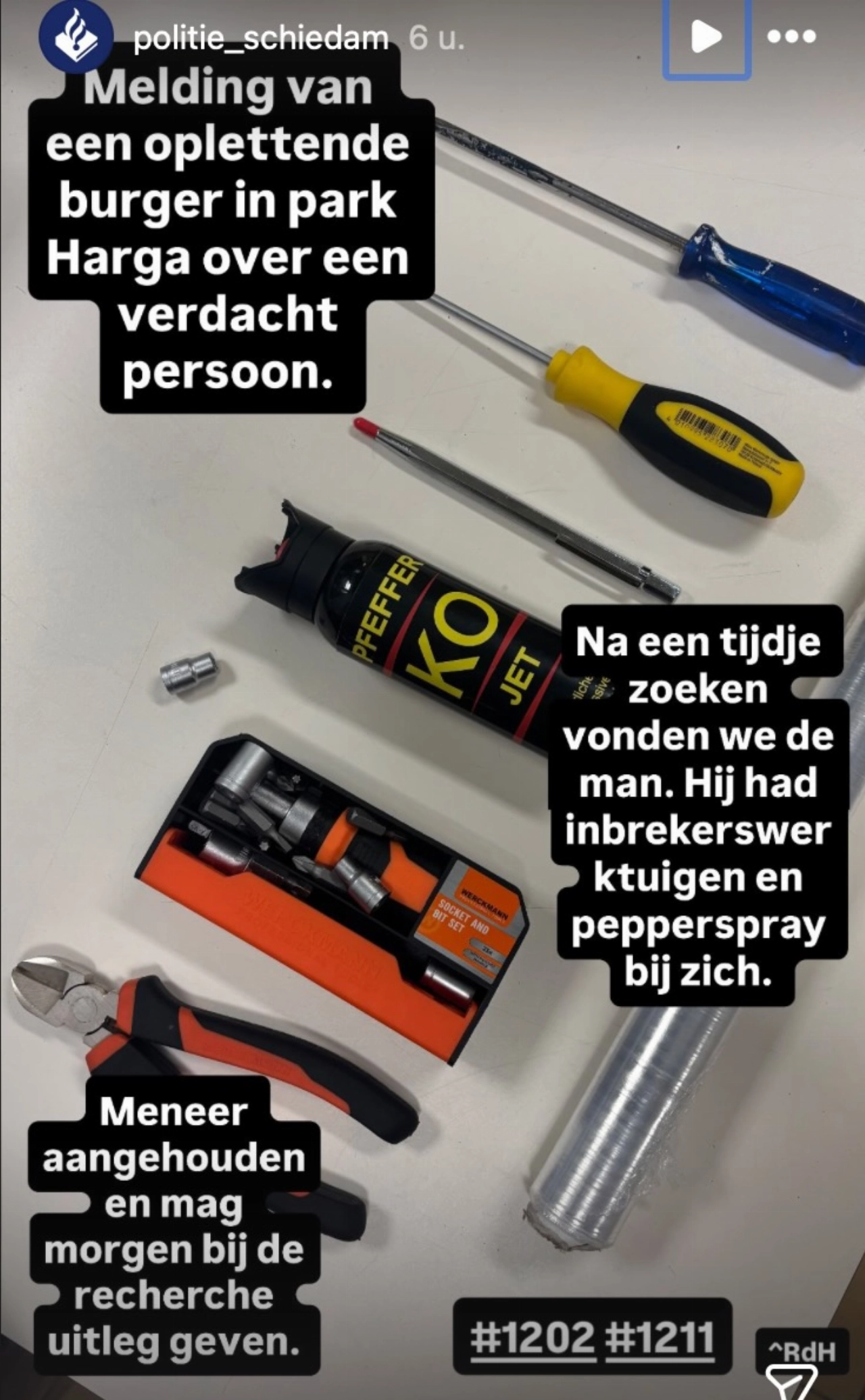 Politie grijpt inbreker op Harga in kladden