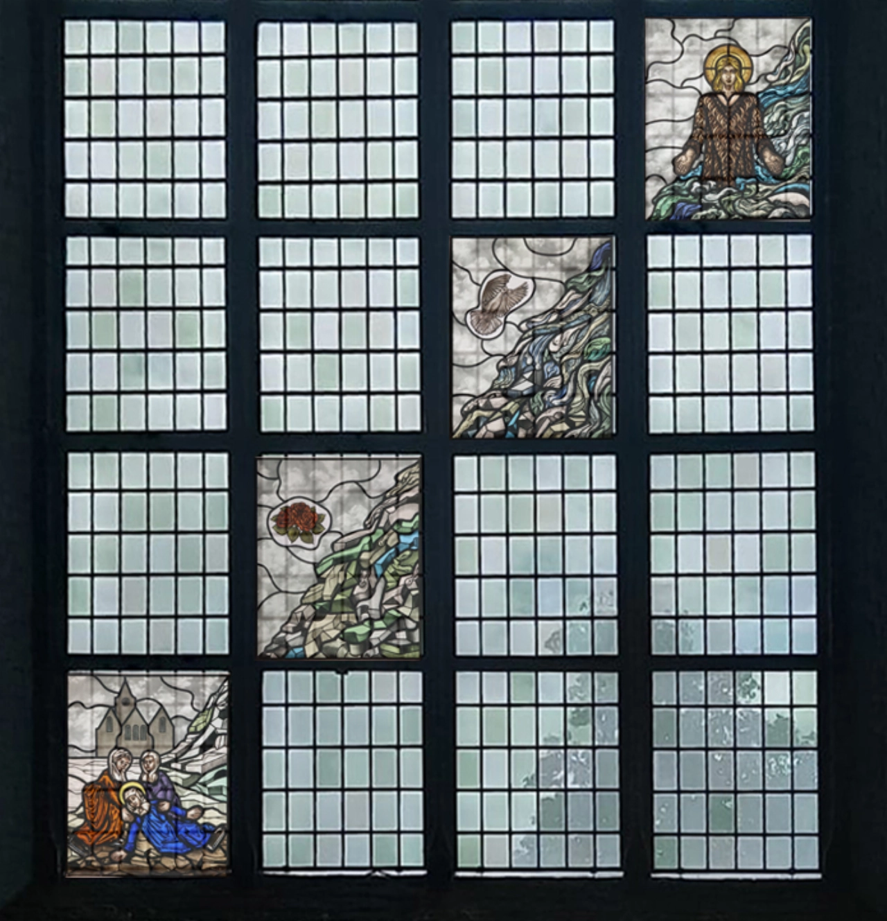 Liduina en St. Jan op nieuwe ramen Grote of St.-Janskerk