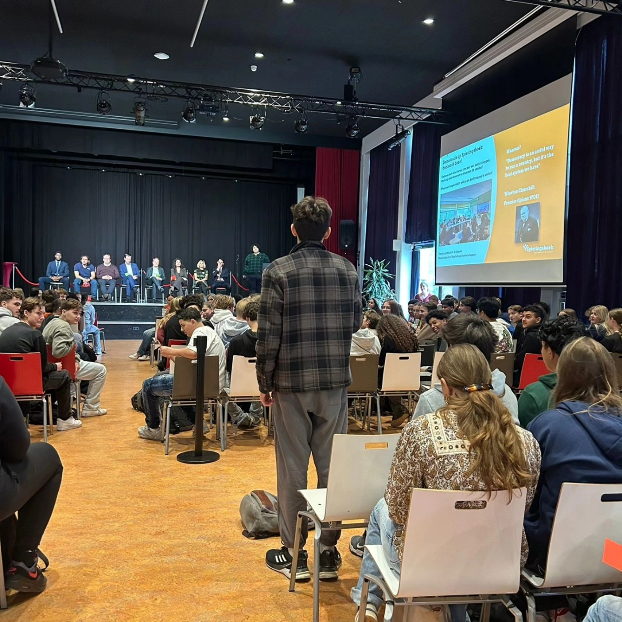 Scholierenverkiezingen op Spieringshoek