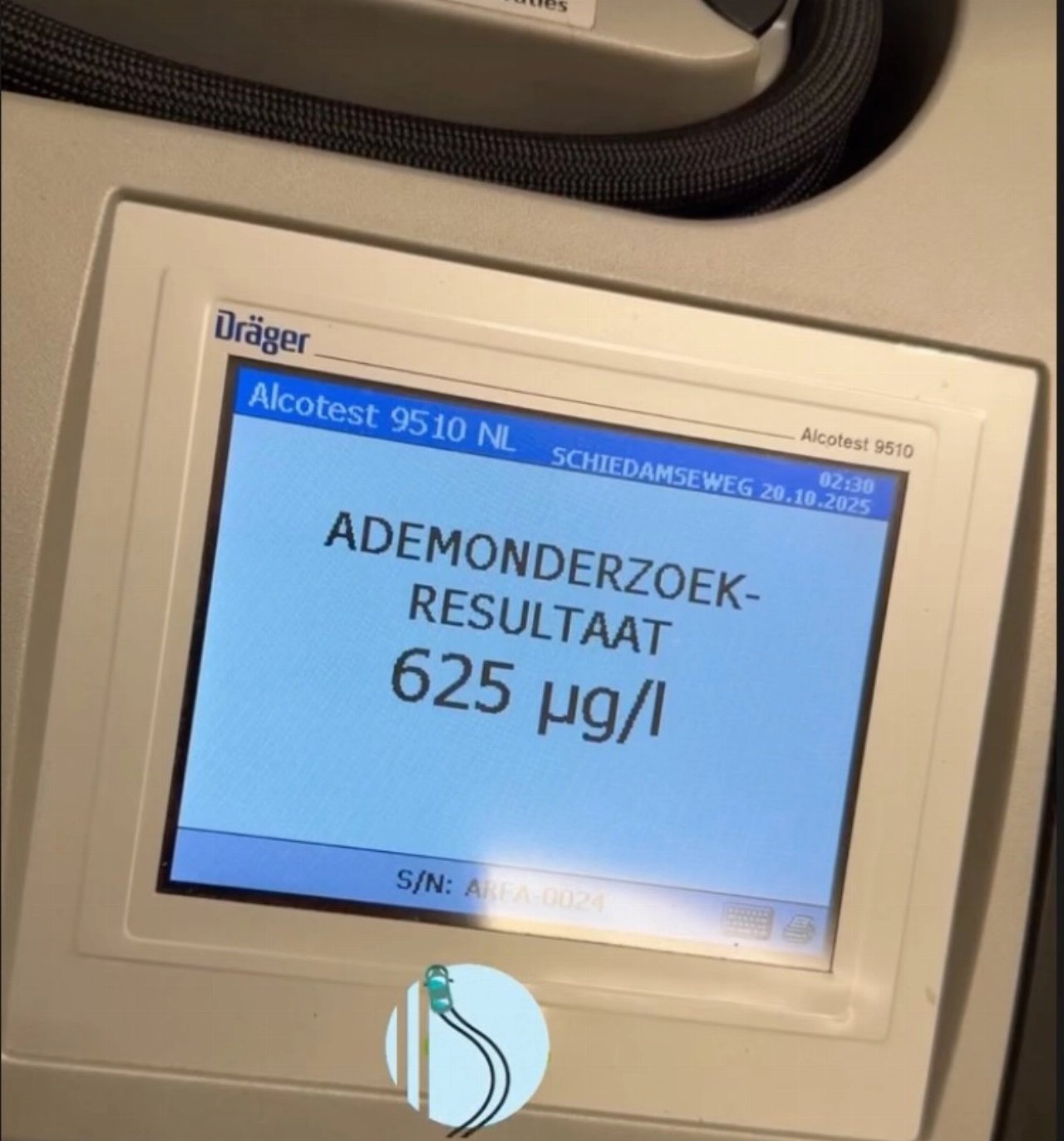 Bestuurder zwaar over de schreef