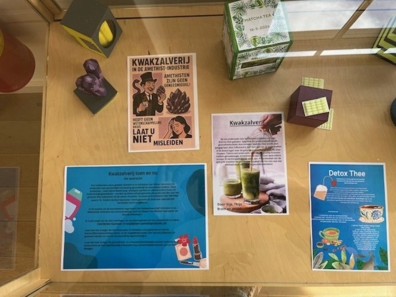 Tentoonstelling leerlingen Spieringshoek in Schiedamse bieb