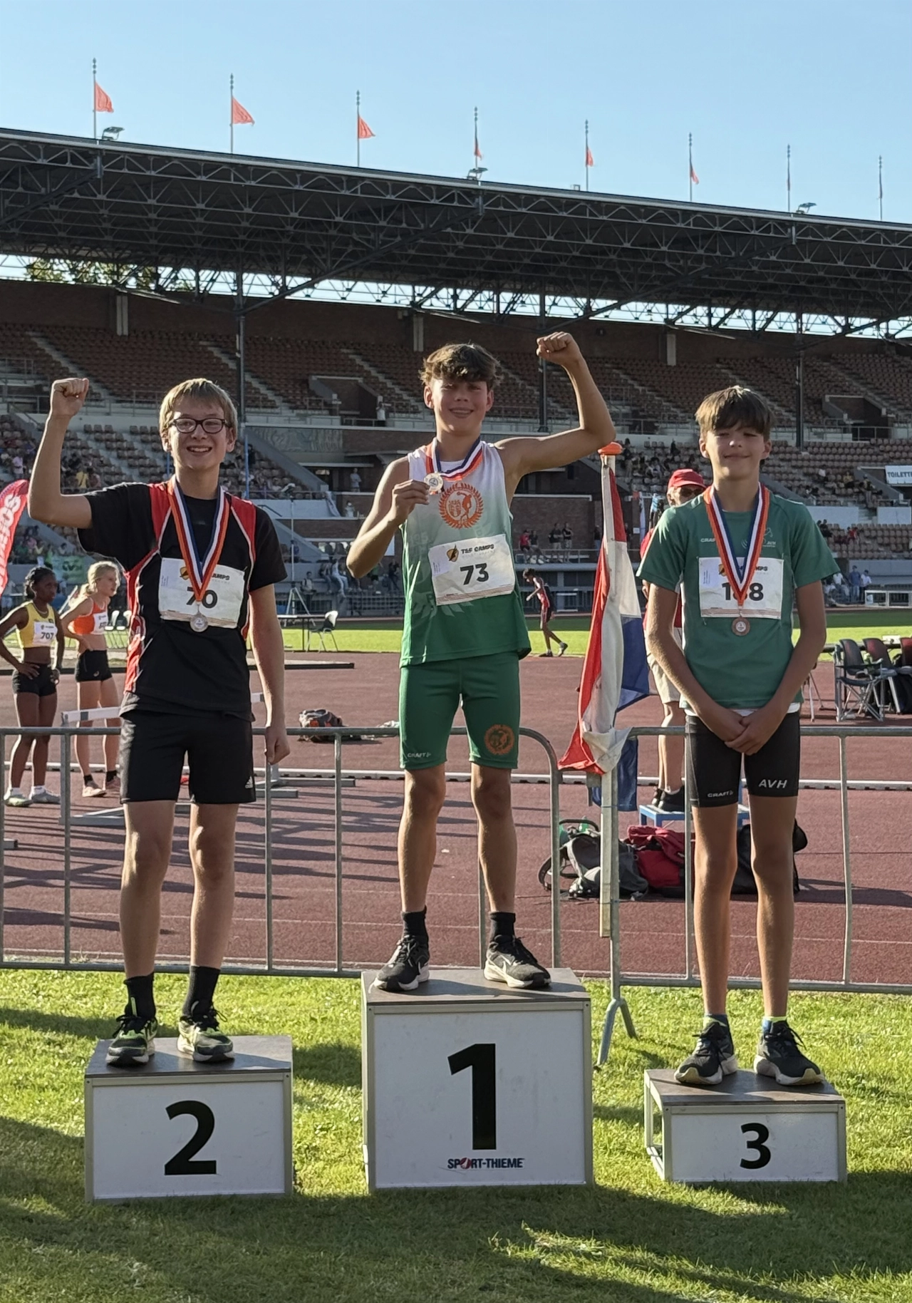 Schiedamse jonge atleet wint verspringgoud op D-spelen