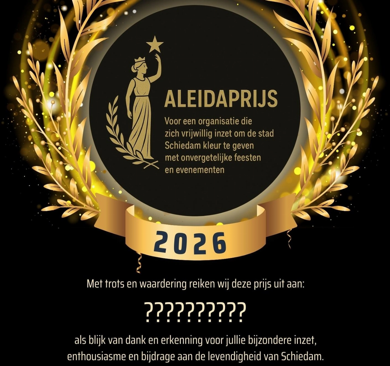 Wie krijgt op Koningsdag de Aleidaprijs uitgereikt?