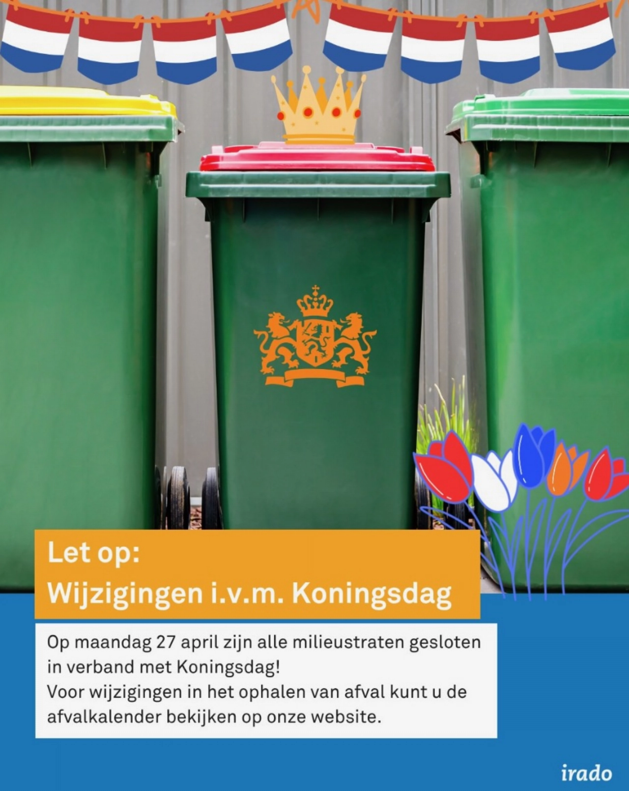 Milieustraat op Koningsdag