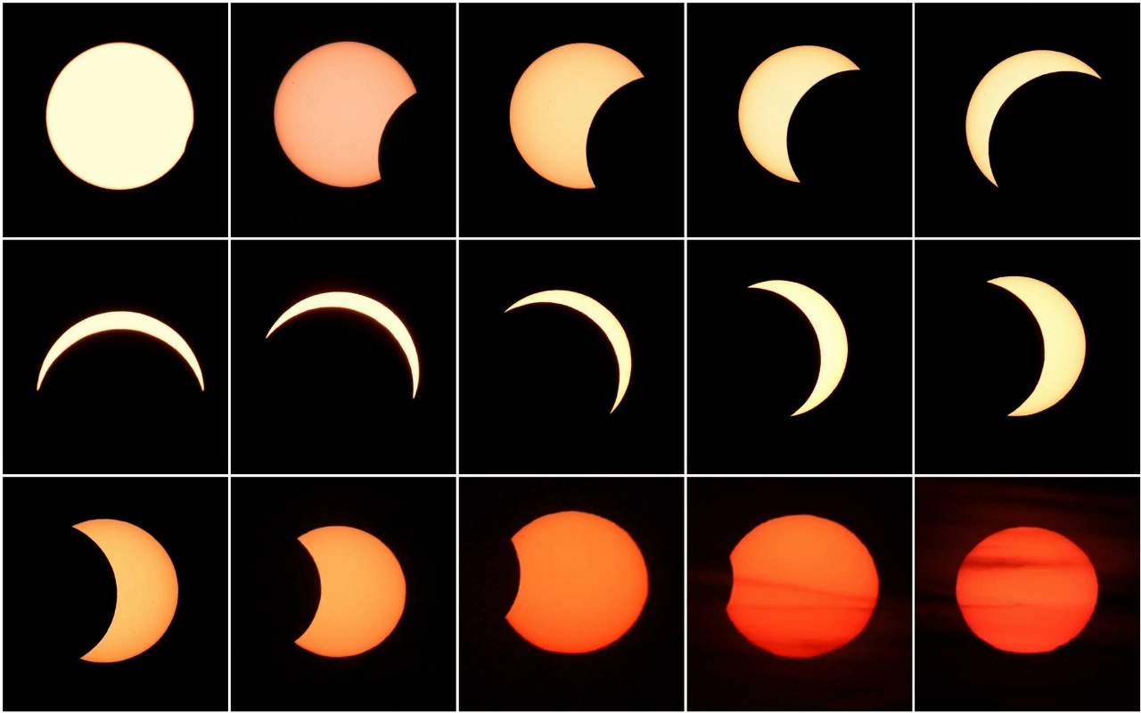 De zonsverduistering in vijftien stappen