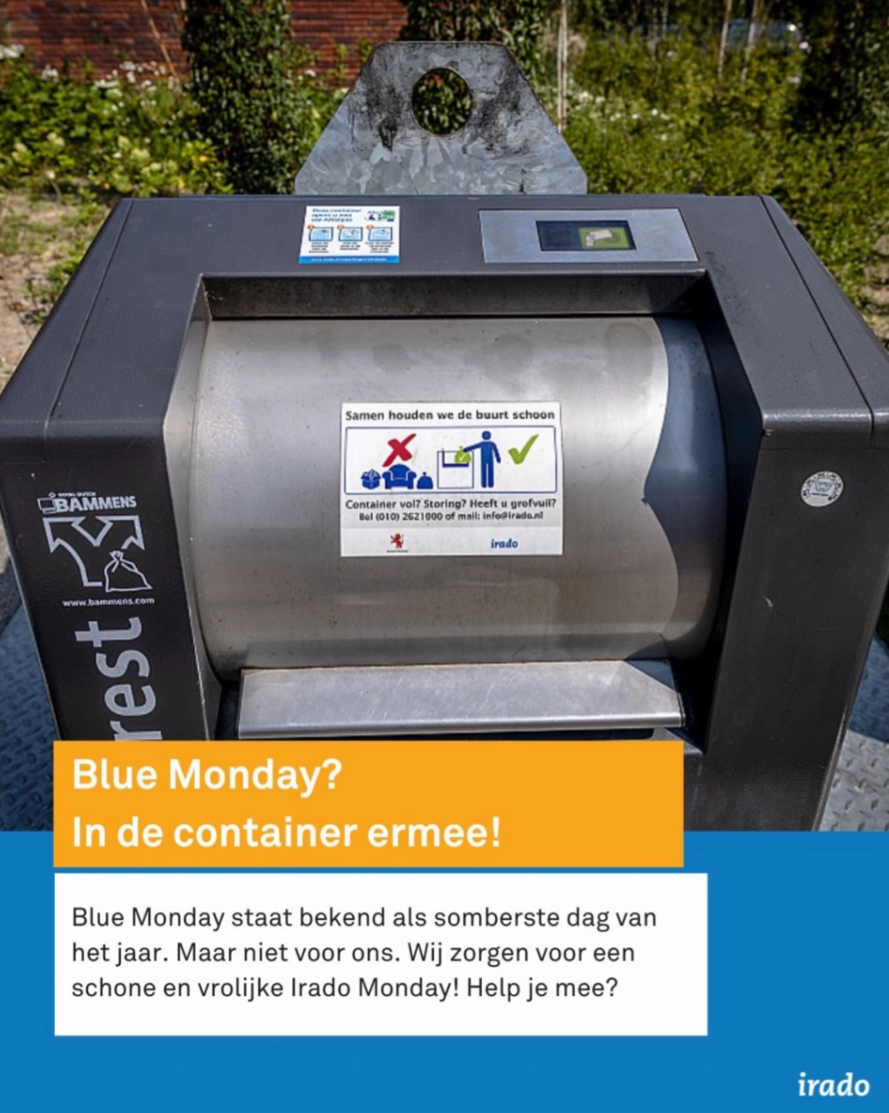 Blue Monday niet bij Irado
