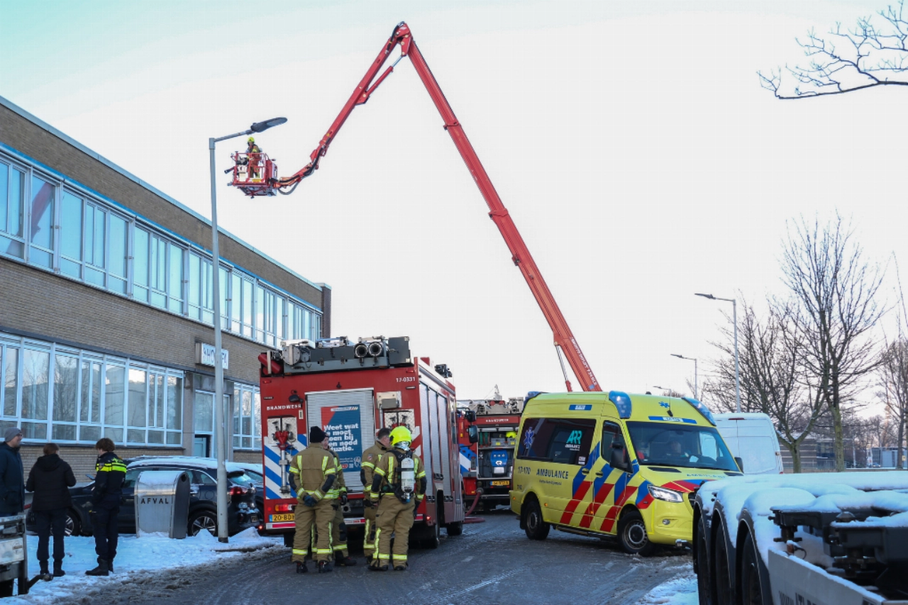 Gewonden door brand bij werkzaamheden