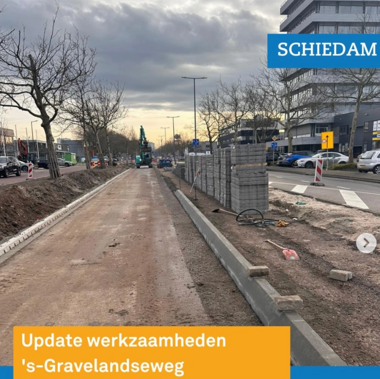 Werk aan 's-Gravelandseweg nu in andere rijrichting