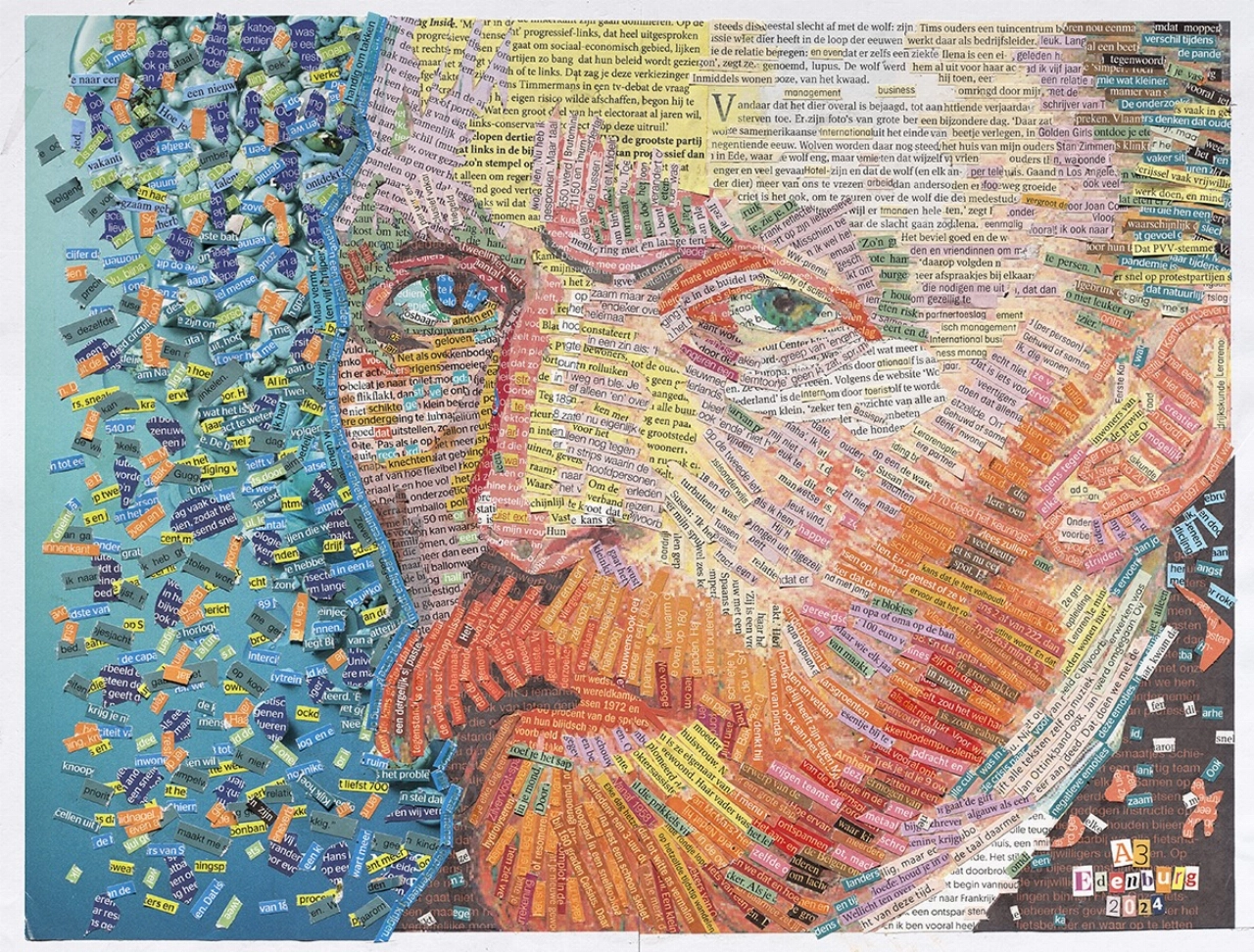 Woorden worden kunst tijdens Knip Art-expositie in bibliotheek