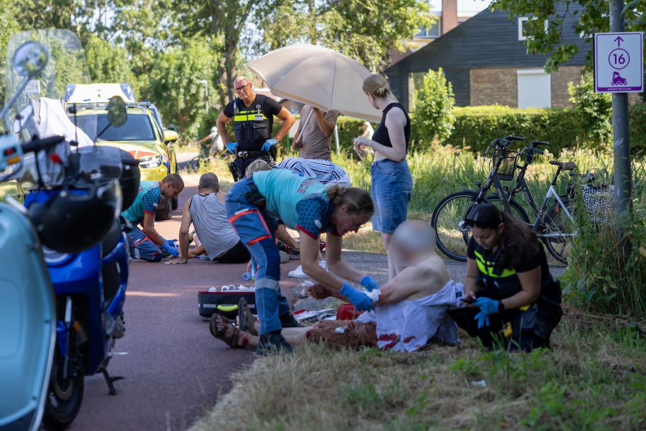 Twee gewonden bij fietsongeval