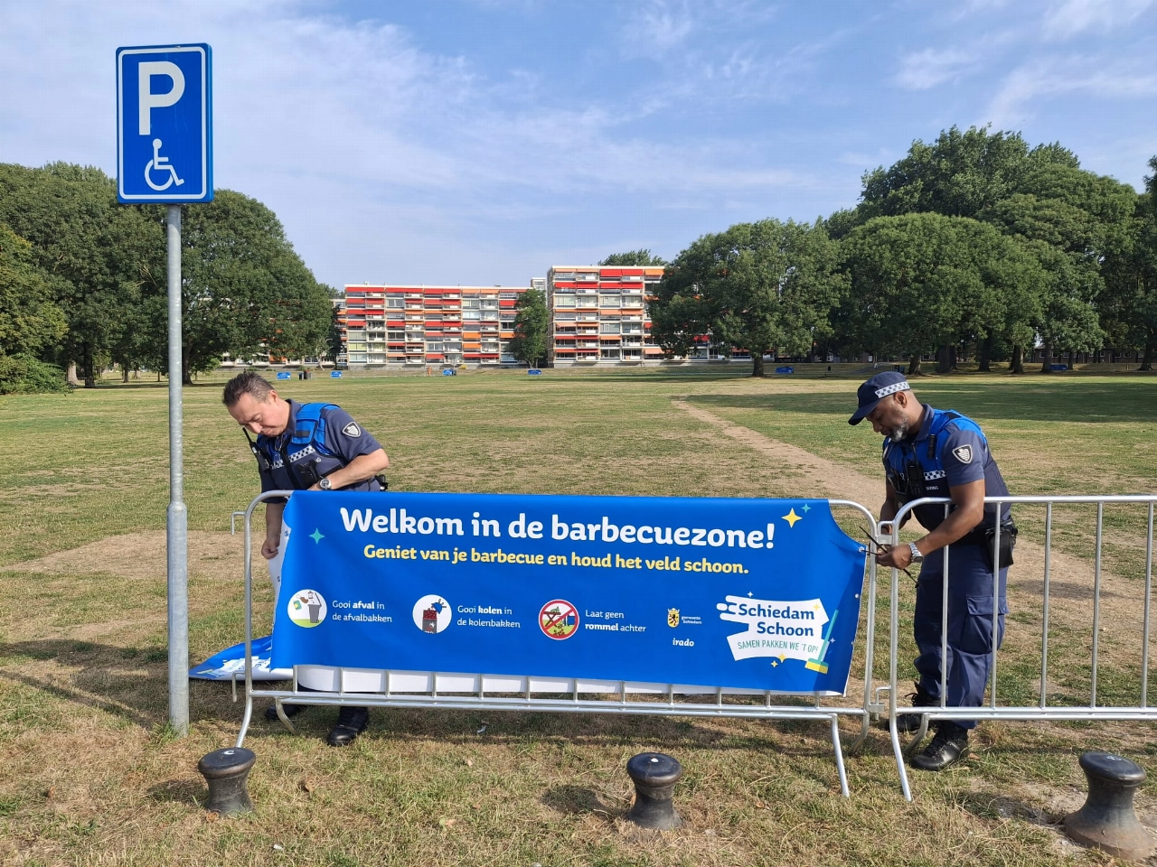Gemeente Schiedam richt duidelijke barbecuezone in