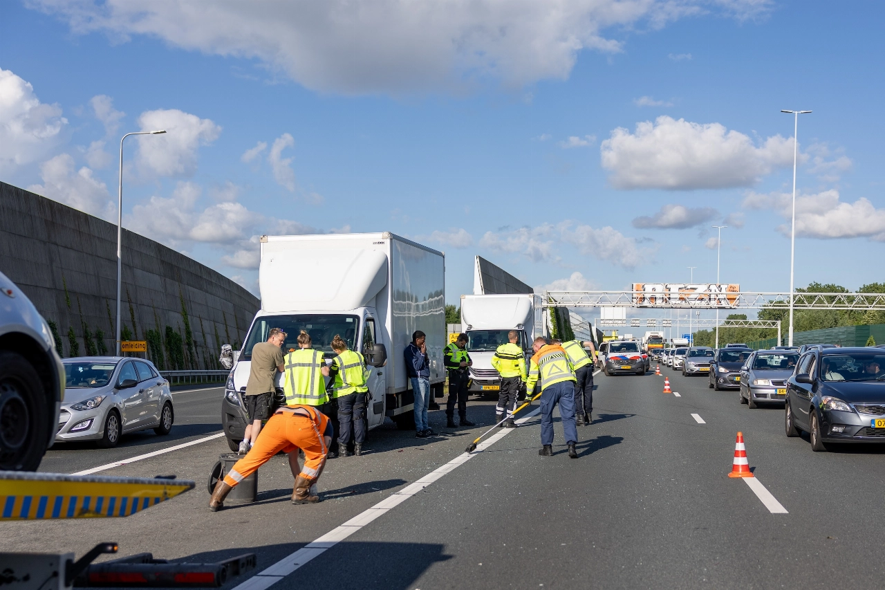 A20 afgesloten na ongeval