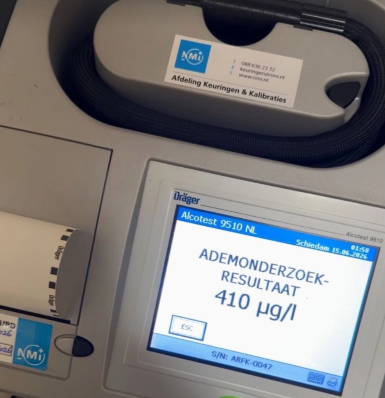 Rijbewijs ingevorderd