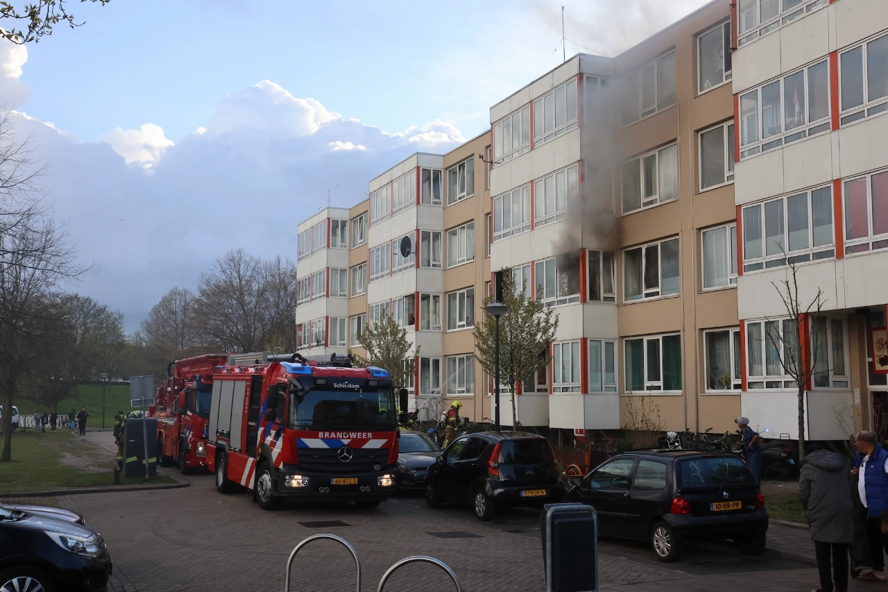 Brand in woning De Visserlaan