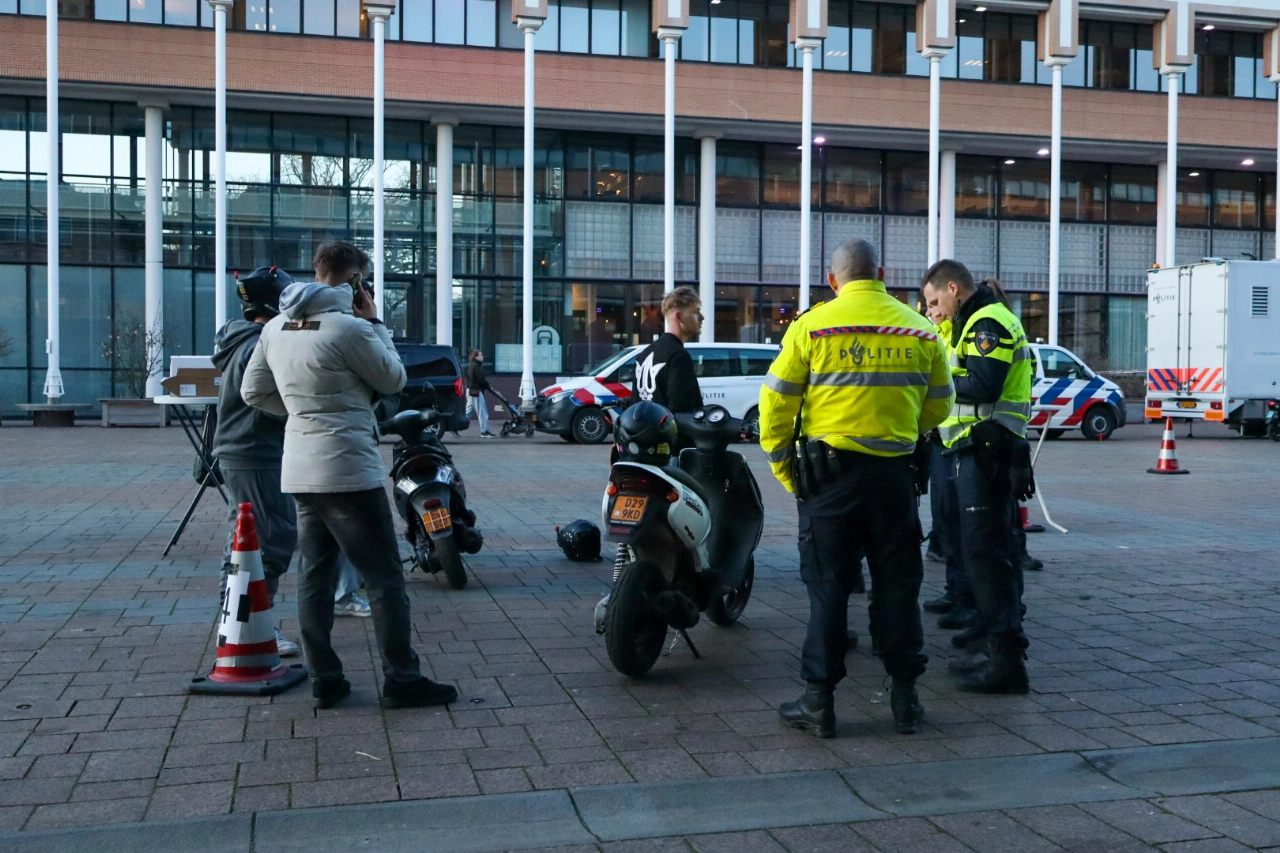 Voertuigcontrole op het Stadserf