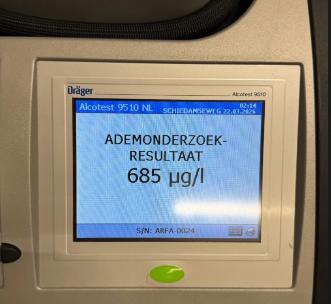 Flink over de schreef met alcohol