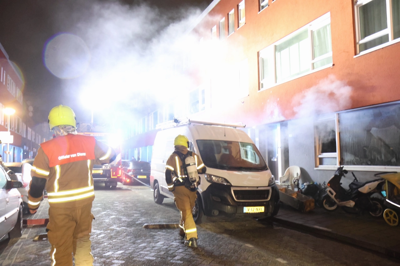 Brand in Van Marumstraat