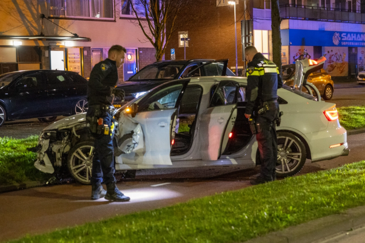 Spookrijder crasht