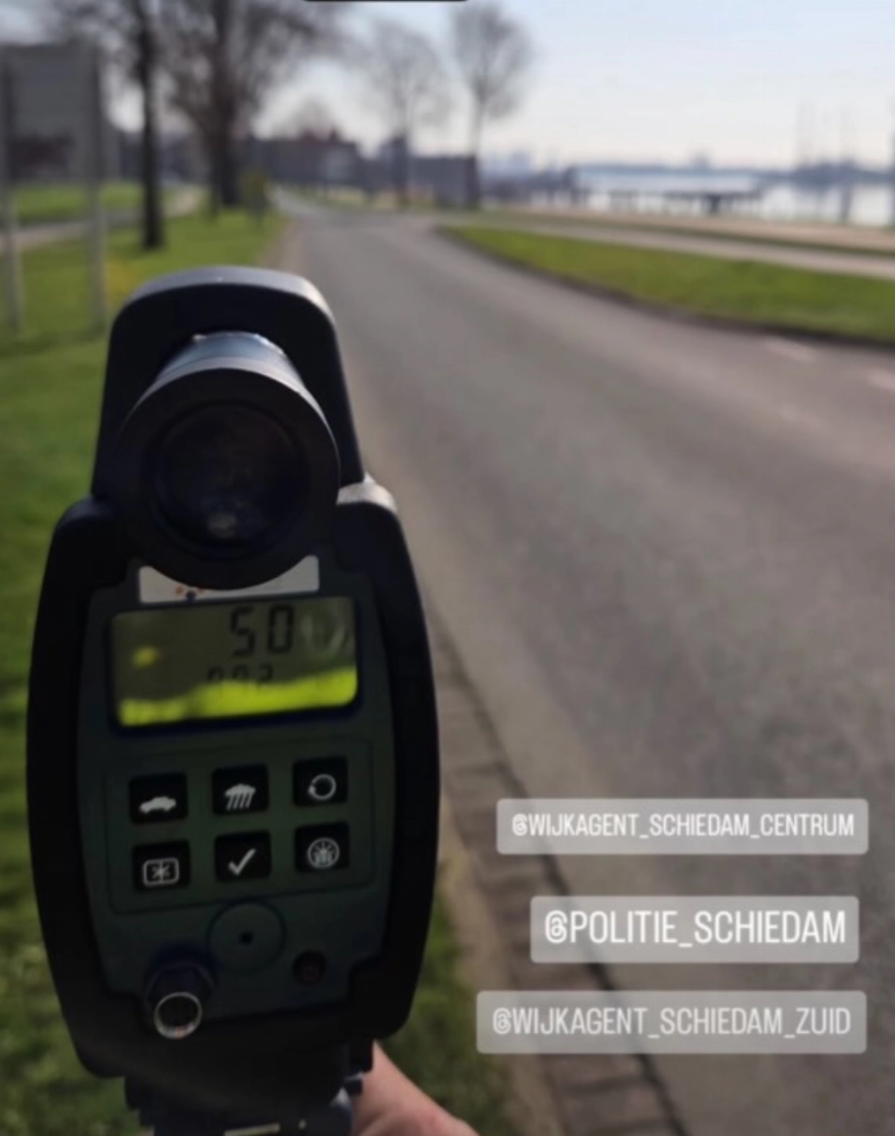 Snelheidscontrole in zuid