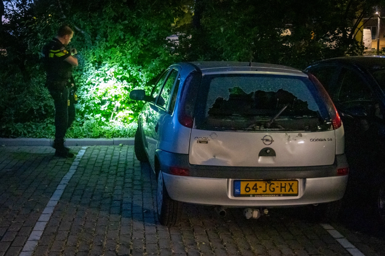 Vluchtauto van schietpartij gevonden