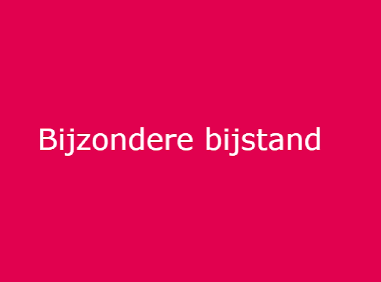 Bijzondere bijstand