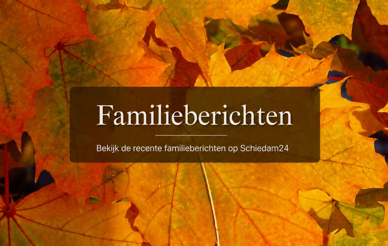 Schiedam24 plaatst gratis familieberichten!
