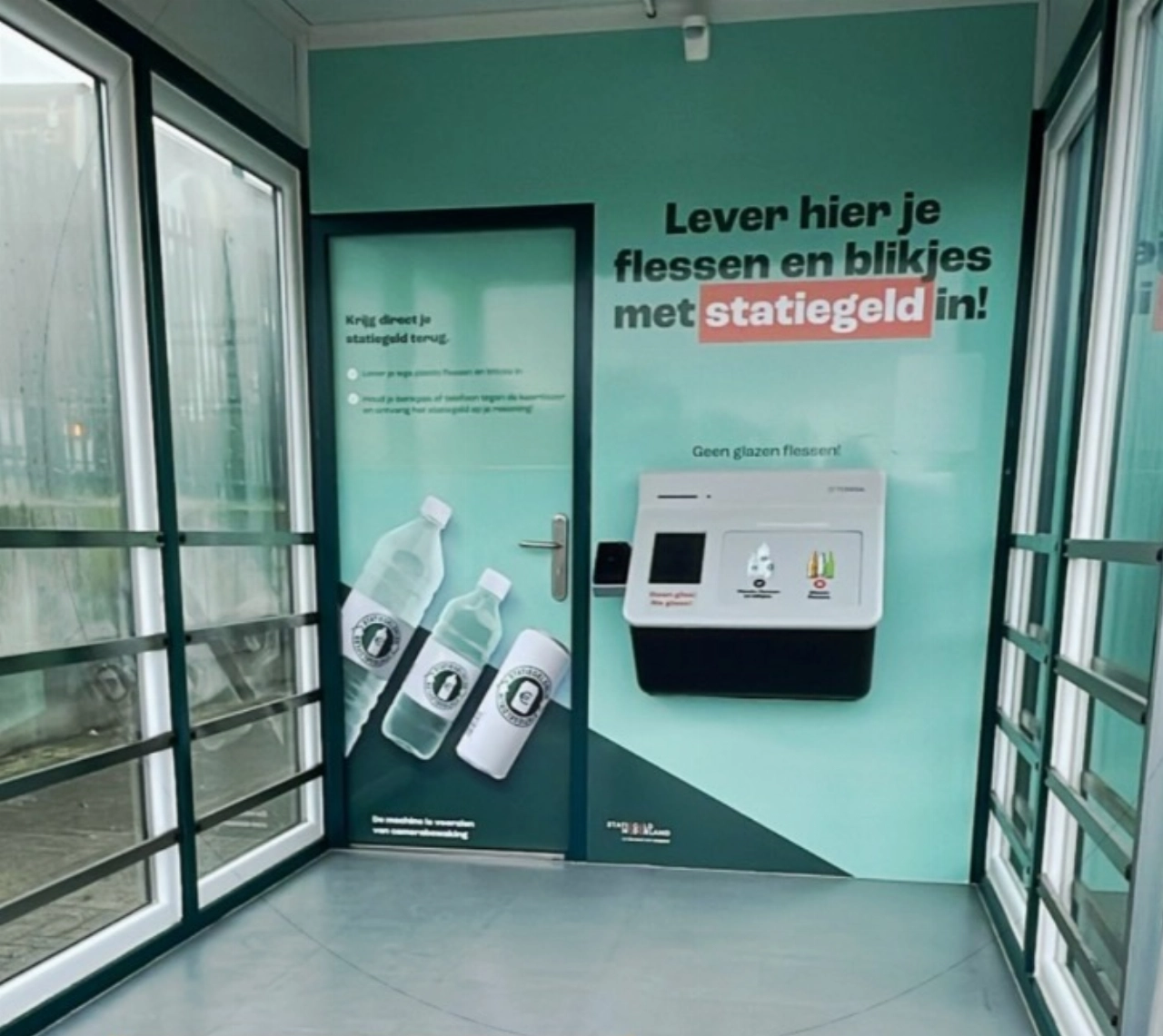 Statiegeldmachine donderdag buiten gebruik
