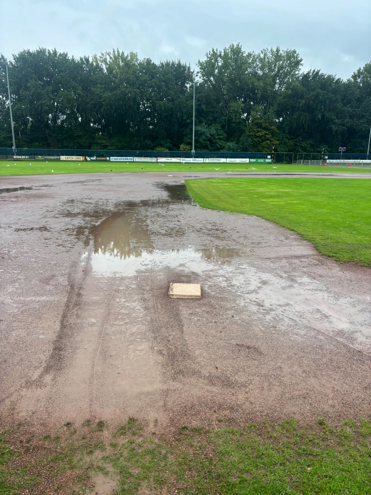 Honkbal afgelast