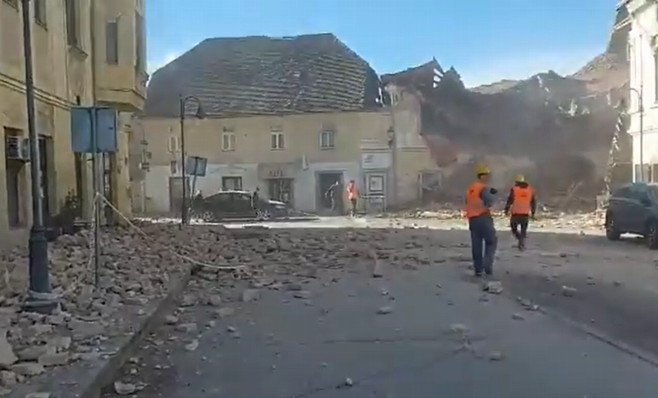 Zware aardbeving in Kroatië