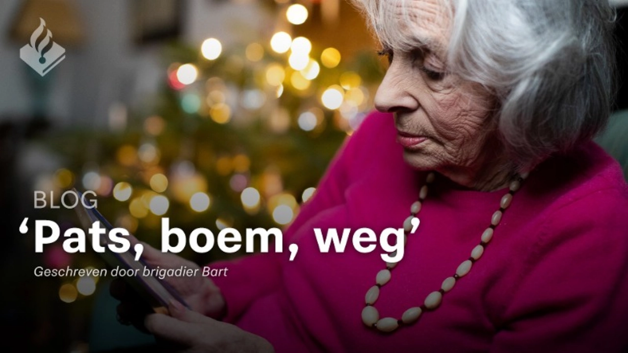 Blog: Pats, boem, weg