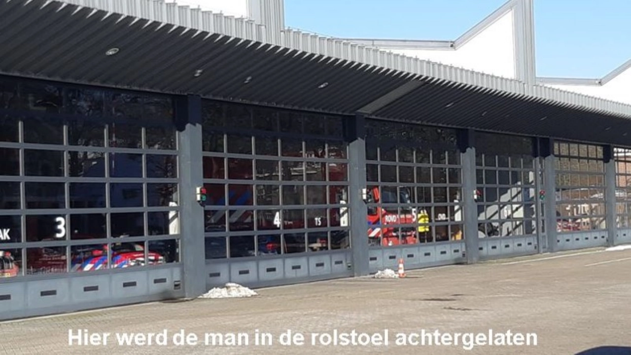 Man in rolstoel achter gelaten, getuigen gezocht