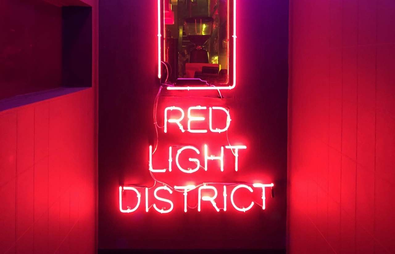 Sekswerkers demonstreren met peepshow op wielen in Den Haag