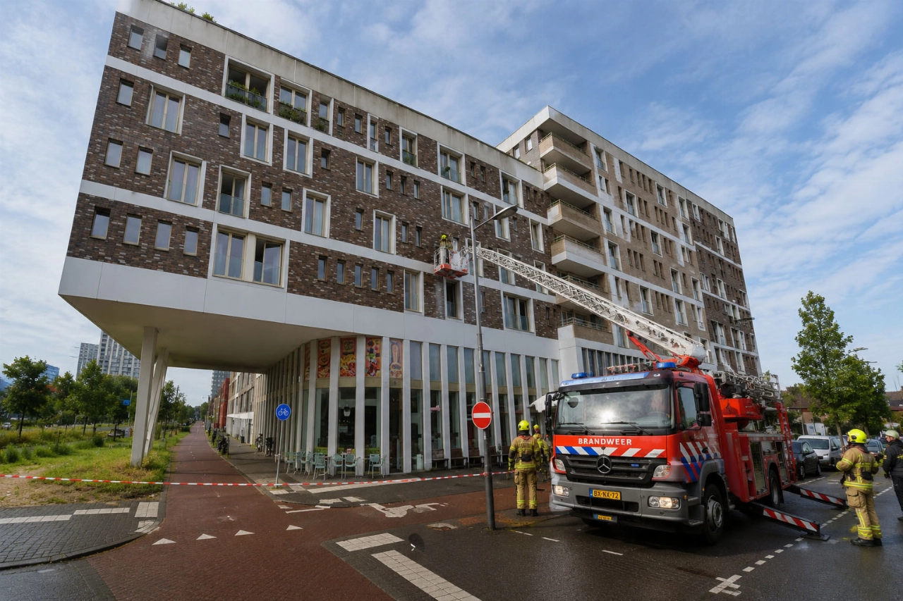 Brand in kamer van woon-zorgcomplex, volledige ontruiming noodzakelijk