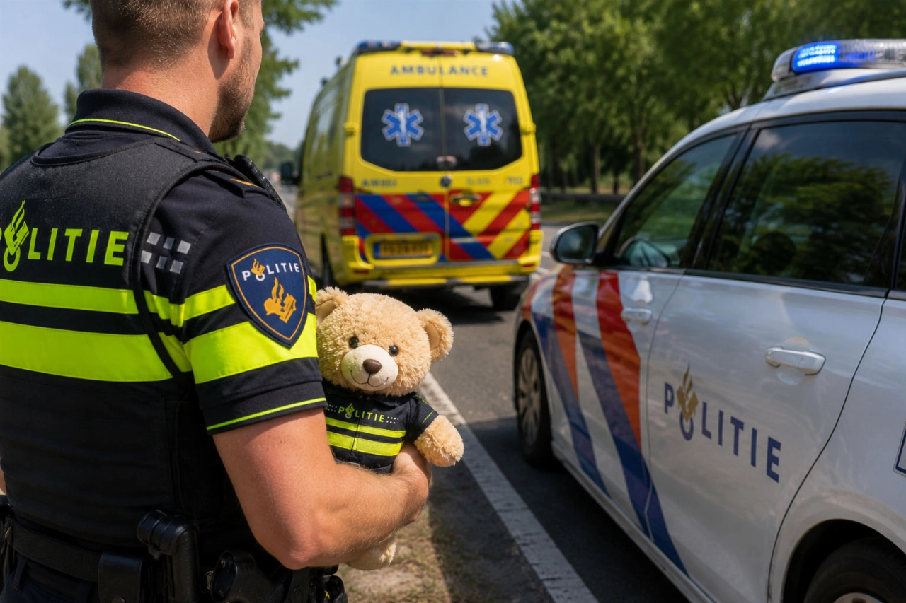 Baby geboren langs de N44 tijdens rit naar het ziekenhuis